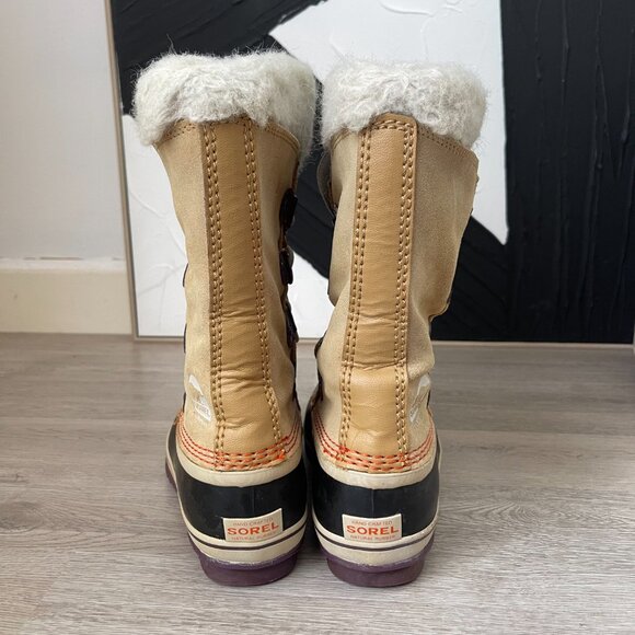 Girl's SOREL Joan Of Artic Lace-Up Waterproof Winter Snow Boots Youth Size 3 - Picture 6 of 9